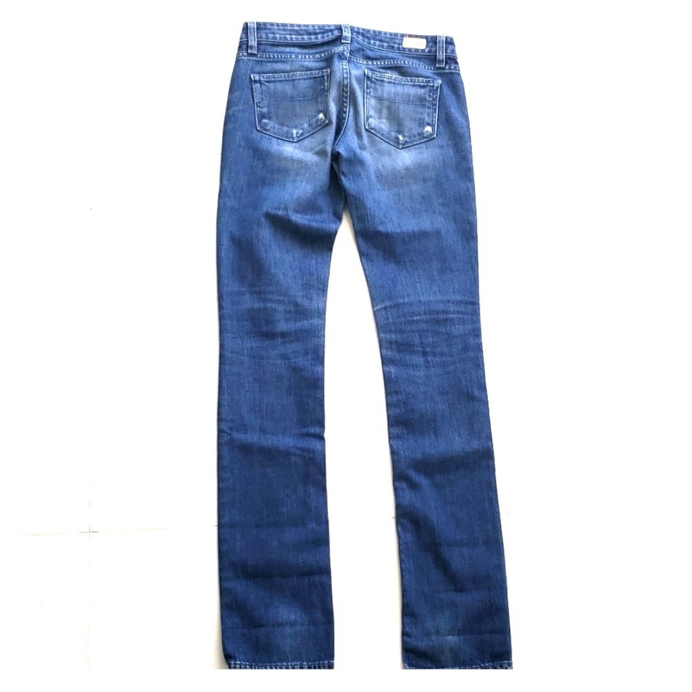 Paige blue heights low rise skinny leg jeans 25